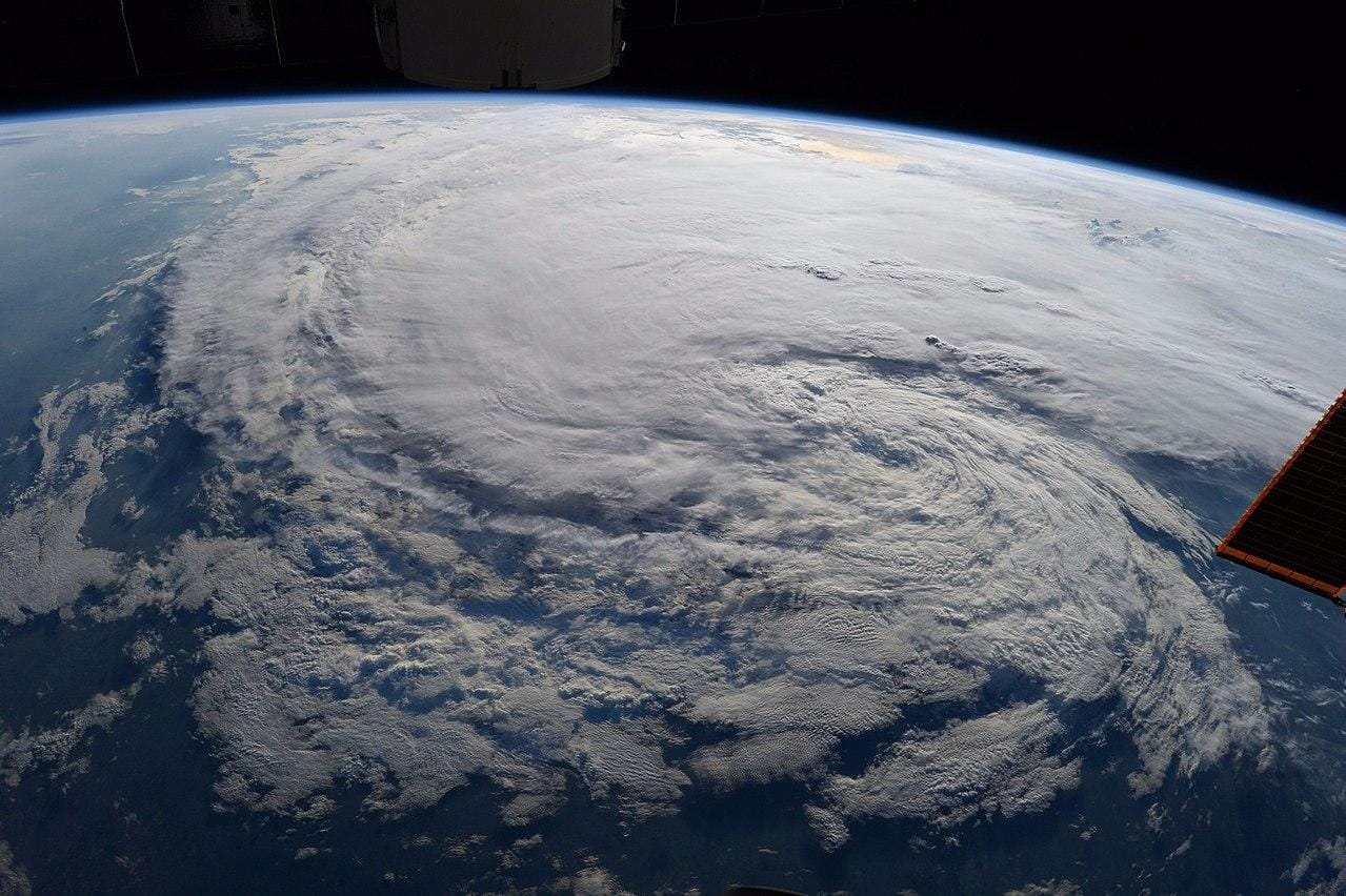 Hurricane Harvey. Image: NASA astronaut Randy Bresnik