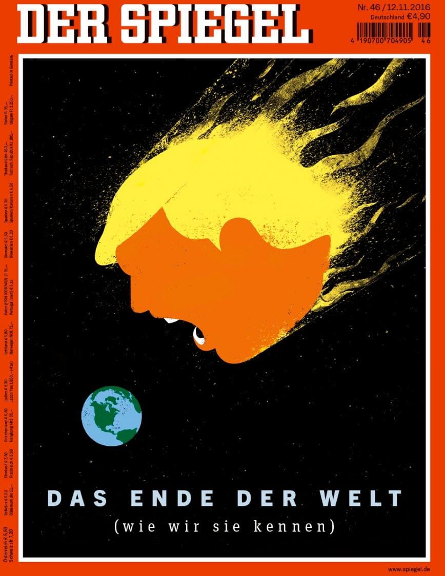 Der Spiegel Post Election Coverage: End of the Word (As We Know It)