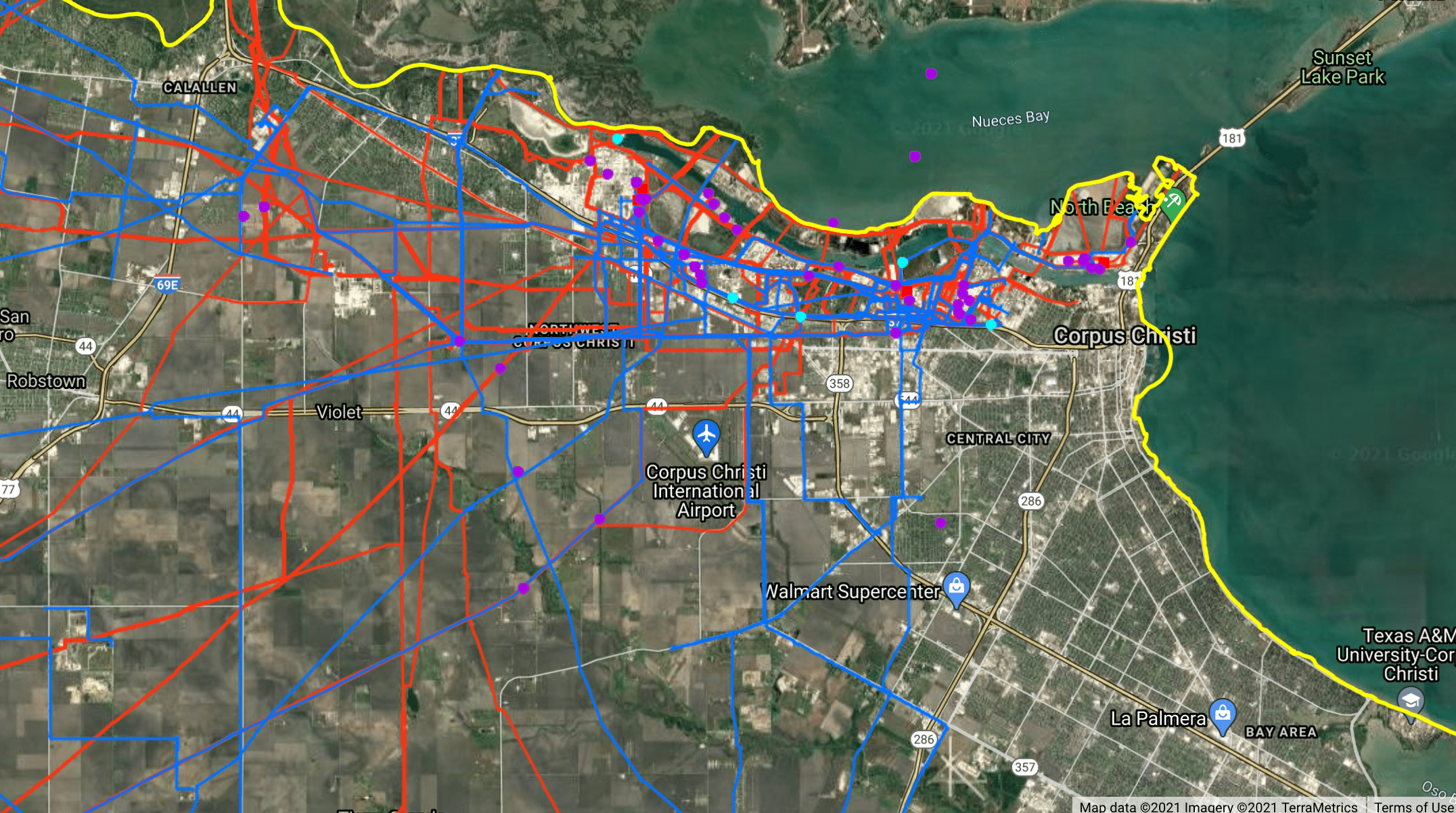 pipelines nueces county texas