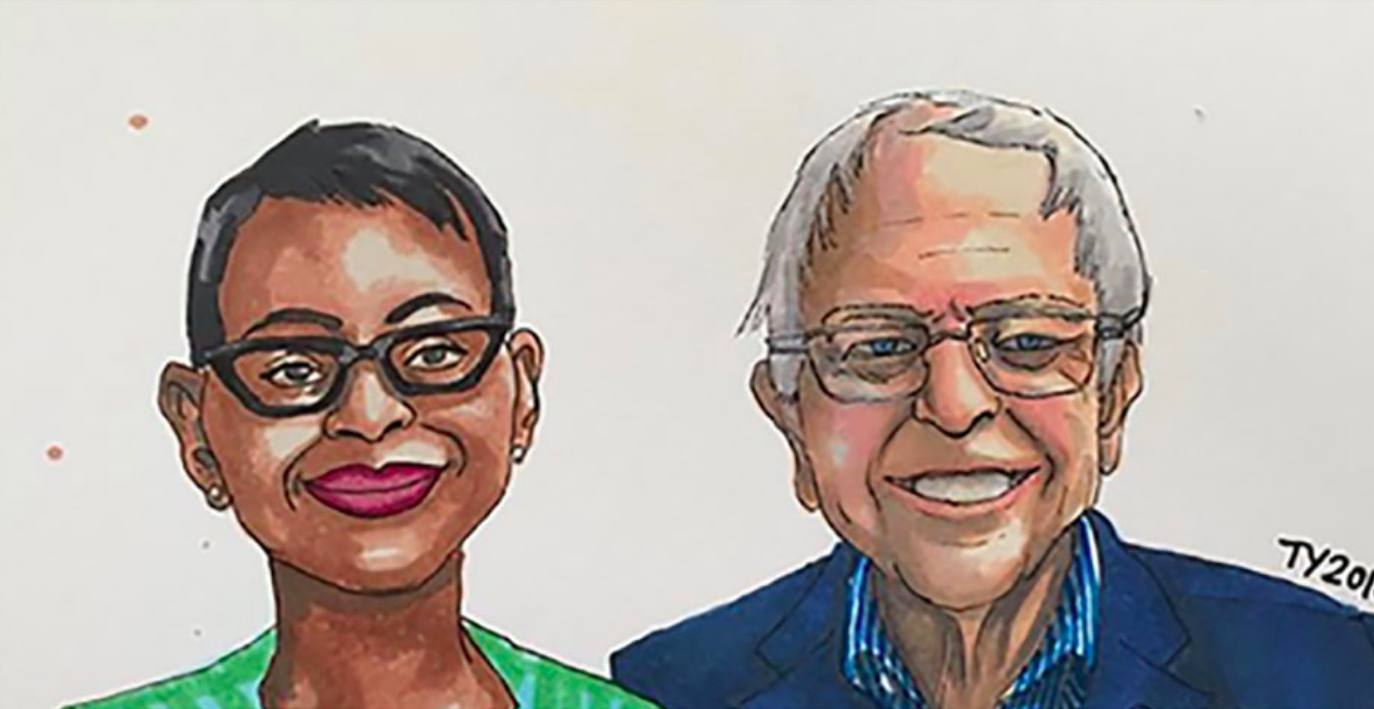 Bernie Sanders and Nina Turner