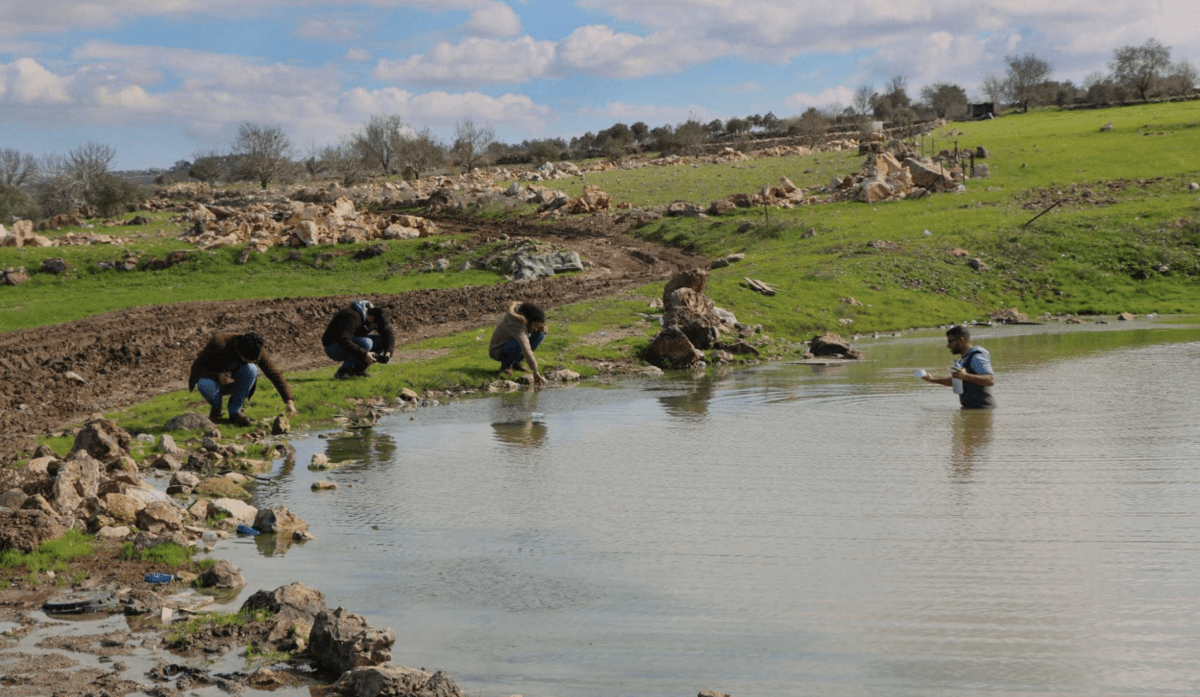 palestinian environment water sampling