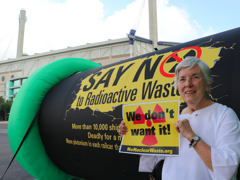 nuclear waste protest