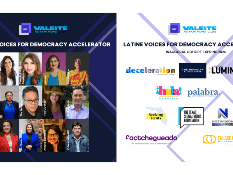 Deceleration Tapped for Inaugural ‘Latine Voices for Democracy’ Cohort by New Media Ventures